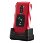 6880 - 4G Eenvoudige Klaptelefoon (Rood-Wit)