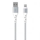 C520LKWH USB naar Lightning Gevlochten Nylon Kabel 2m (Wit)