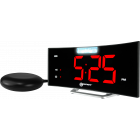 Wake 'n Shake Curve Alarm Clock with Vibrating Pad