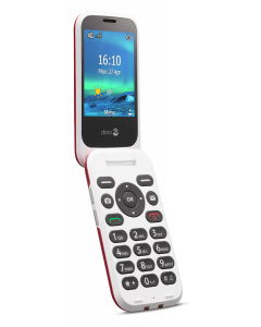 6820 - 4G Eenvoudige Klaptelefoon (Rood-Wit)
