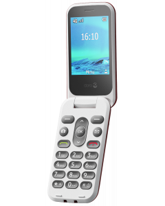 2820 - 4G Eenvoudige Klaptelefoon (Rood-Wit)