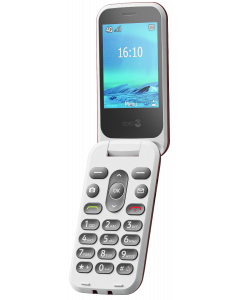 2880 - 4G Eenvoudige Klaptelefoon (Rood-Wit)