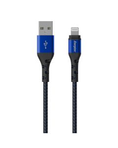 C520LKBL USB naar Lightning Gevlochten Nylon Kabel 2m (Blauw)