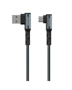C710CKBK 90° USB naar USB-C Kabel 2m (Zwart)