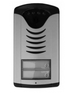 IP02C Deurparlofoon met 2 knoppen + kleuren camera