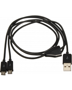 MUSB-201 DUAL Micro USB Kabel 1M Lang