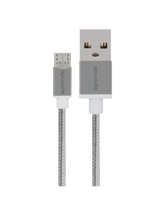 LinkMate-U2M Micro-USB Mesh Kabel (Zilver)