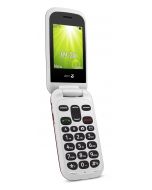 2404 - 2G Simple Flip Phone (Red-White)