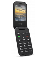 6040 - 2G Simple Flip Phone (Black-Black)