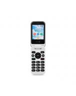 Doro 7080 zwart wit graphite eenvoudige klaptelefoon met whatsapp en facebook