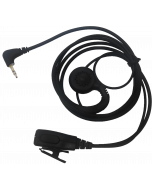 C-hook earpiece speaker with PTT for MOTOROLA