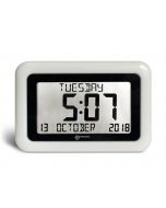 VISIO 10 Clock with Calendar White