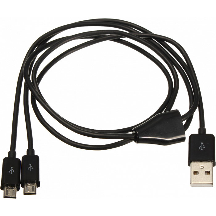 vallei merk slijtage MUSB-201 DUAL Micro USB Kabel 1M Lang | www.eurodistribution.be